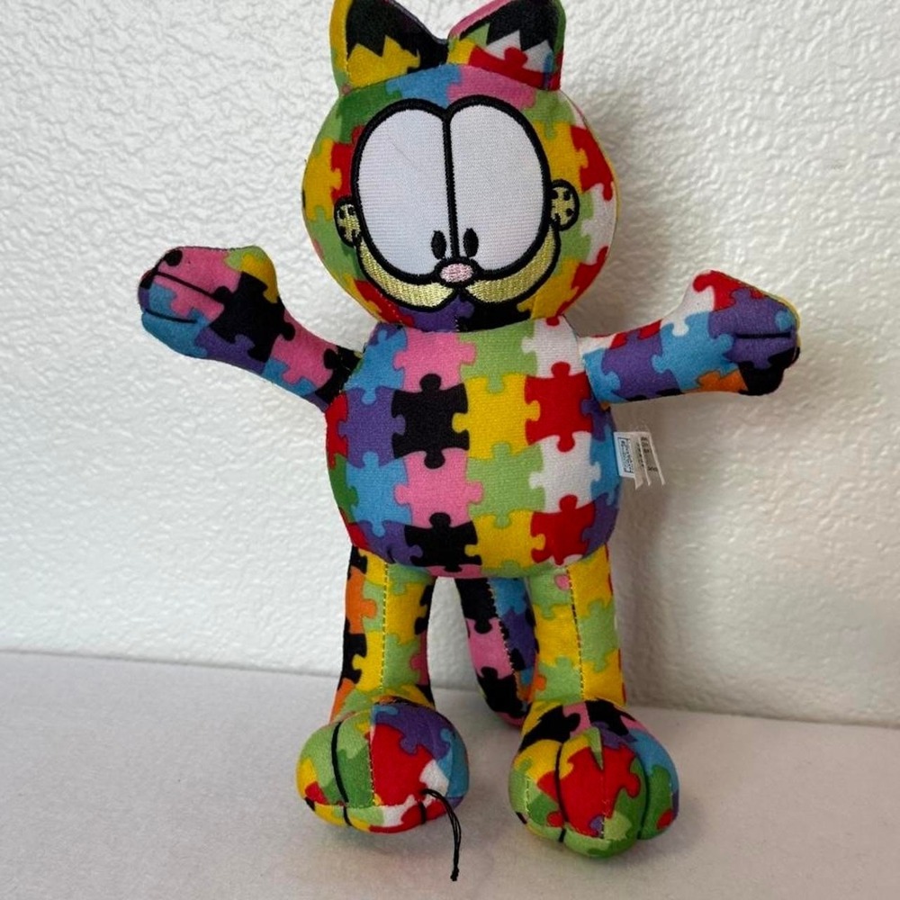 Garfield‎ Autism Awareness Puzzle Plush Colorful Licensed Stuffed Animal 10'